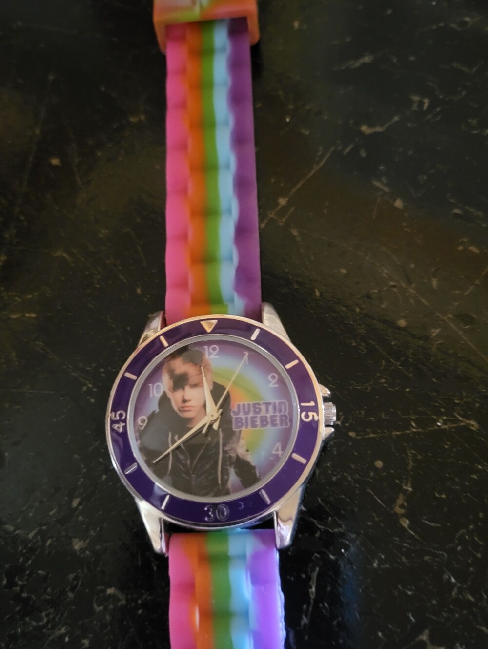 Justin Bieber Rainbow Watch Good Condition